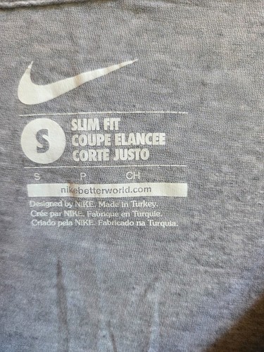 Nike Slim Fit T Shirt Womens Small Gray Fitted Athletic Long Sleeve - Picture 6 of 7