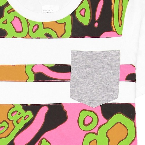 Coach Psychedelic Swirl Mens Vintage 2016 Collection Tee T-Shirt (Xsmall, White) - Picture 3 of 3