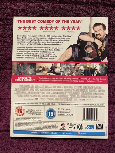 David Brent - Life On the Road Blu-ray (2016) Ricky Gervais Inc Rare Slipcase! - Picture 2 of 2