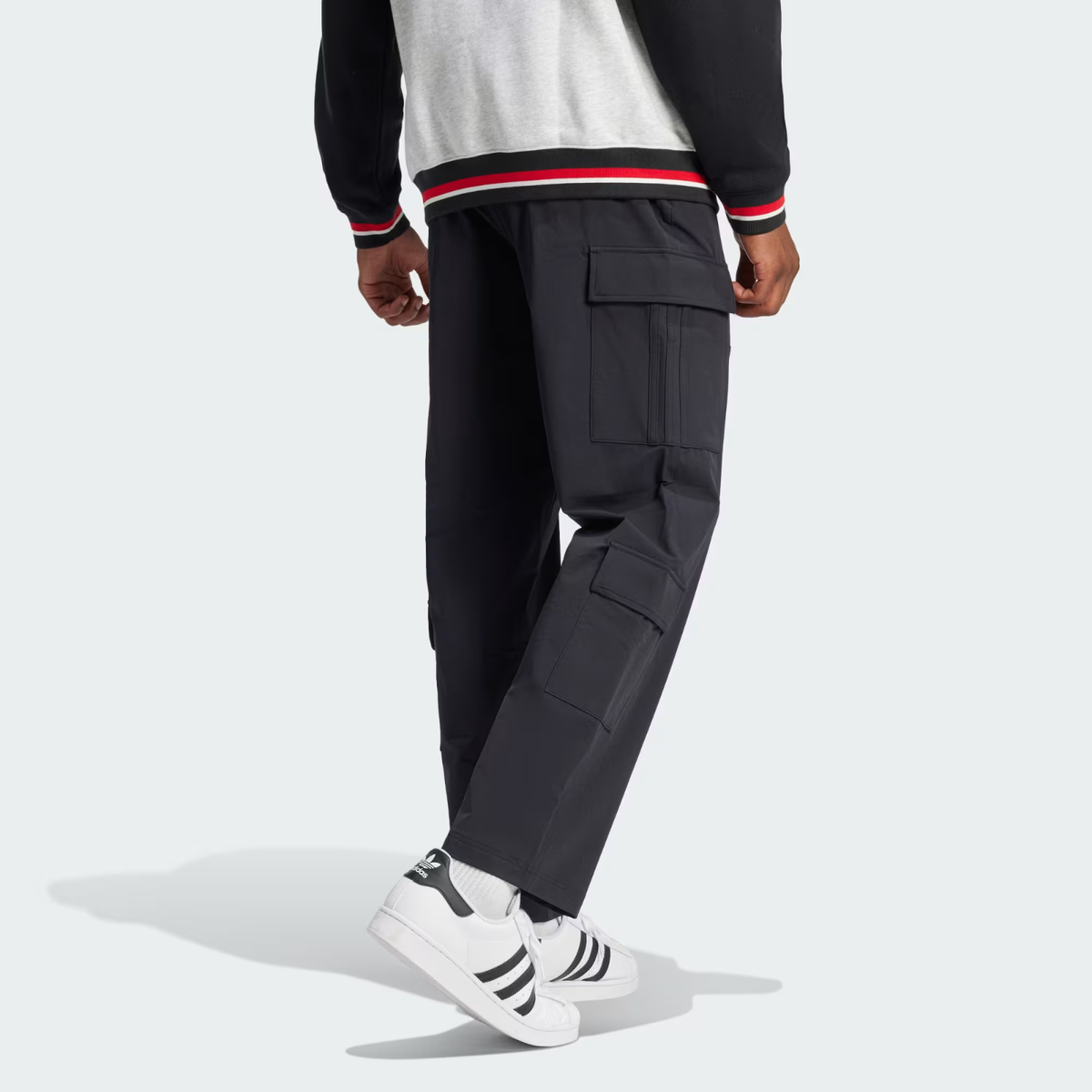 Adidas Originals Men's Black Quad Cargo Pants IY2079 FREE