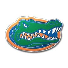 Team ProMark 3D NCAA Florida Gators Emblem Sticker Decal Aluminum 3-1/2" 2-1/4"