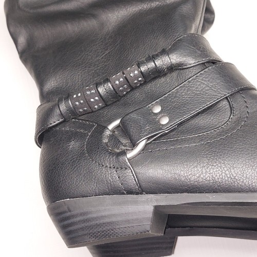 Joe Boxer Zayne Calf Height Women's Size 9 Boots Shoes Buckle Accent NWT - Picture 5 of 11