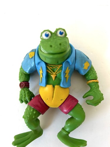 Genghis Frog Teenage Mutant Ninja Turtles TMNT 1989 Playmates Vintage Figure - Picture 4 of 8