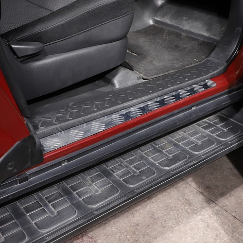 Chrome Steel Door Sill Cover Protector Guard Trim For Toyota FJ Cruiser 2007-21 - Picture 3 of 12