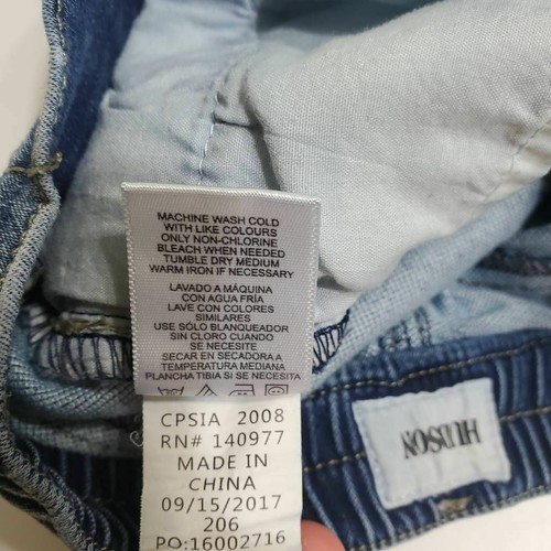 Hudson Girls CPSIA Skinny Jeans Blue Stretch Distressed Medium Wash Denim 5 - Picture 12 of 12