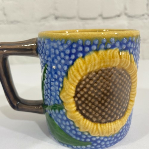 Vintage Metropolitan Museum of Art Set of 2 Sunflower Cups Majolica MMA 1991 - Picture 10 of 10