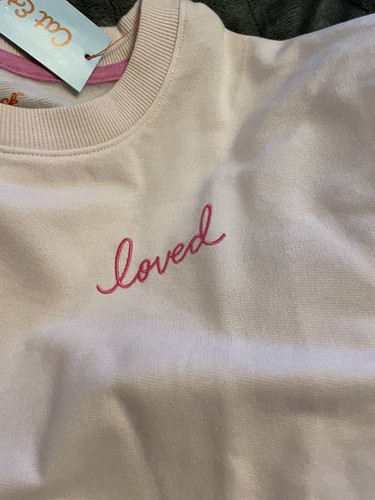 Cat & Jack Pull Over Soft Light Pink Girls Sweatshirt X-LARGE (14/17) Plus - Picture 3 of 7