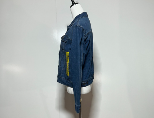 Nine West Jacke Damen mittelblau Sarah Denim Knopfleiste Langarm Neu mit Etikett - Bild 5 von 13