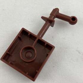 LEGO Duplo 4777 Knights Castle 2x2 Plate Brick with Handle 44699 Red Brown