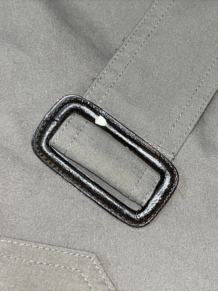 Gabardina forrada de lana vintage Bill Blass para hombre 42 abrigo marrón regular Foto 3 de 4