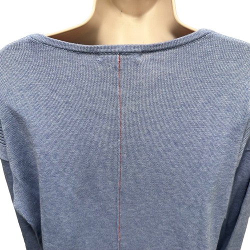 Nwt WHITE STUFF Olivia Jumper Organic Knit Sweater Light Blue 14 - Picture 6 of 8