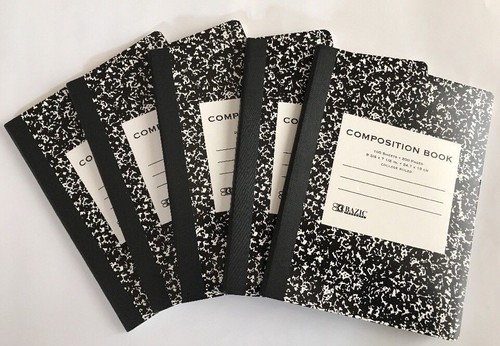 5 cuadernos de diario de libros de composición gobernados por la universidad 200 páginas 100 hojas - Imagen 2 de 6