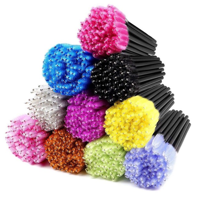 50pcs Eyelash Brushes Eyelash Extension Mascara Brush Various Colors New - 50pcs Eyelash Brushes Eyelash Extension Mascara Brush Various Colors New -