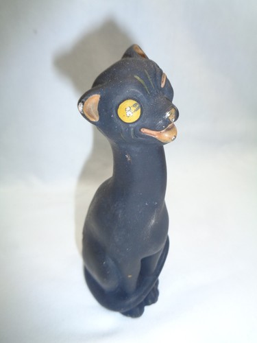 Vtg Or Antique Pottery Grotesque Alley Cat Art Deco Unmarked tiffin fenton style - Picture 18 of 24