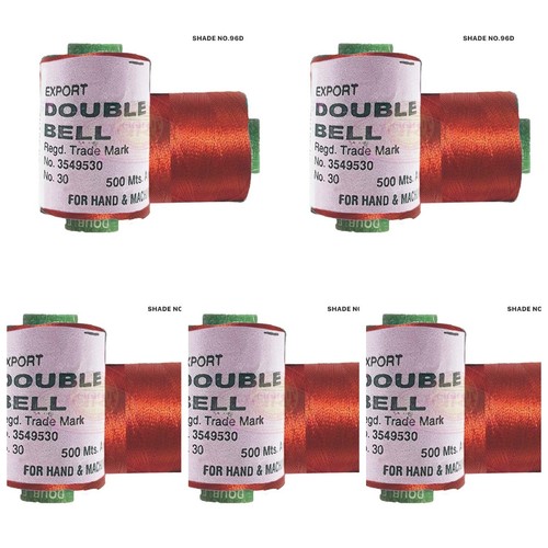 5X Viscose Rayon Yarn Thread Maroon Colour 500mtr,Hand & machine embroidery - Picture 1 of 3