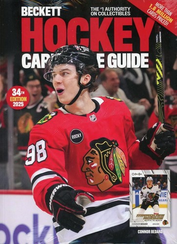 2025 Beckett Hockey Annual Card Price Guide 34th Edition Blackhawk Connor Bedard