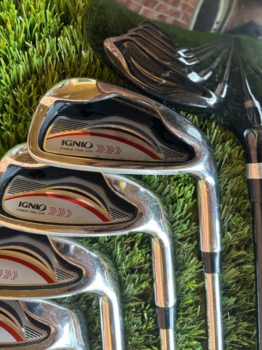 ⭐️IGNIO Japanese 7-9 P,S Iron Set+10.5* Driver+21* 5 Wood⭐️R-Flex Graphite⭐️ - Picture 3 of 21