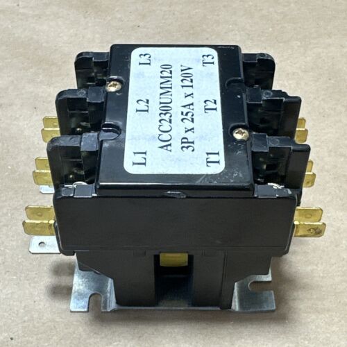 NEW NO BOX- Arrow Hart ACC230UMM20 Contactor 3P x 25A x 120VAC Coil || WARRANTY! - Picture 5 of 6