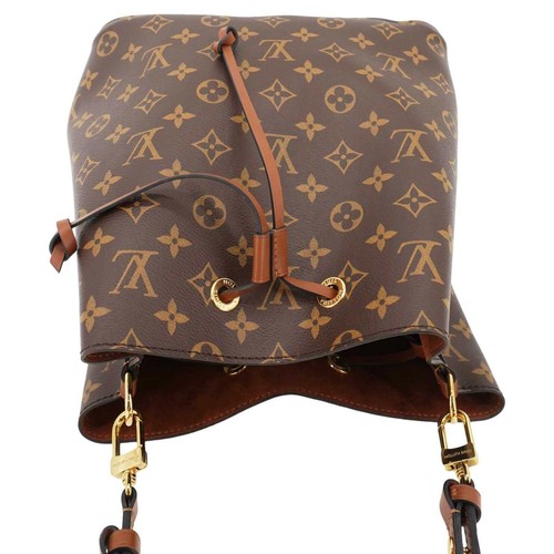 LOUIS VUITTON Neonoe MM Monogram Canvas Shoulder Bag Brown - Picture 5 of 14