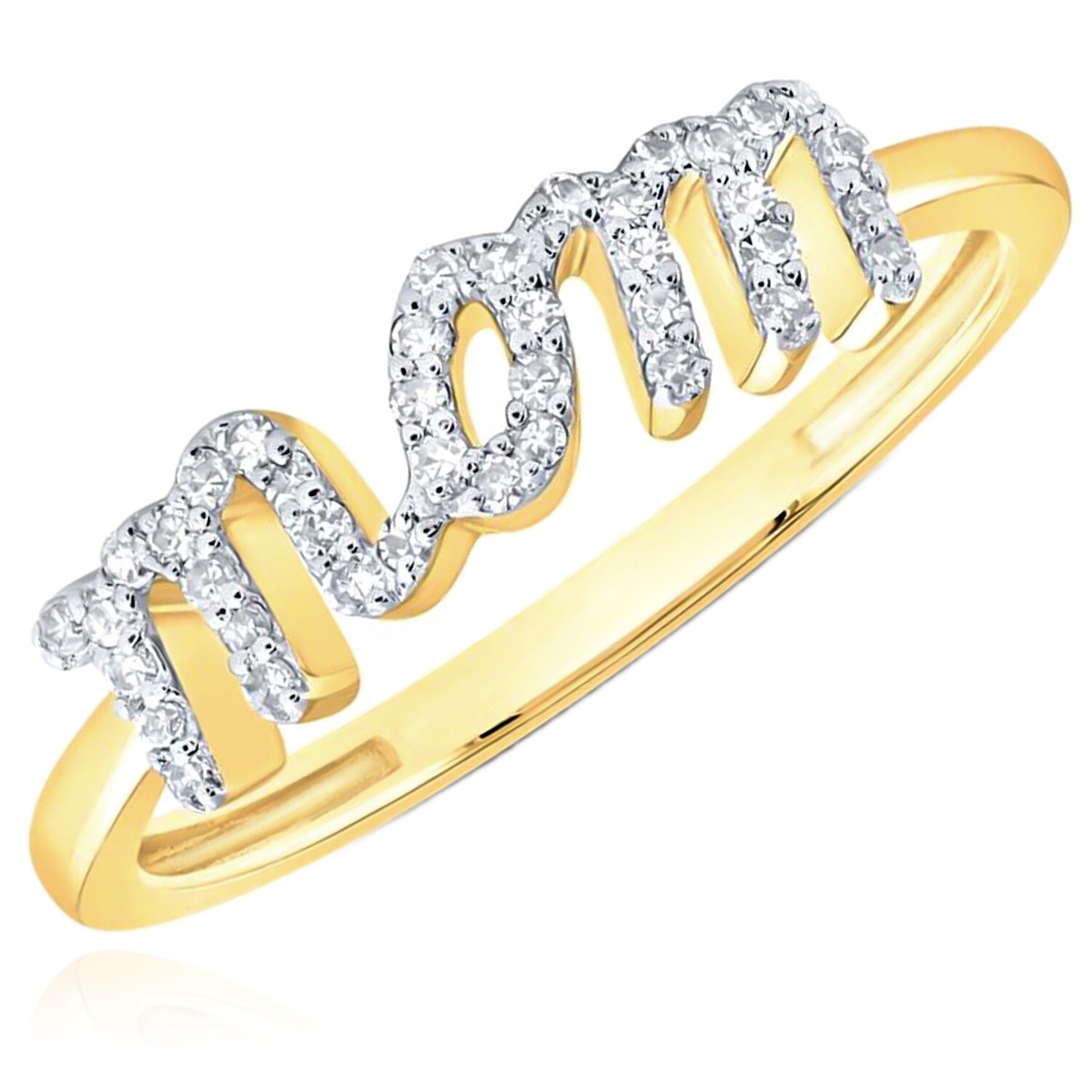 Natural Diamond 10K Yellow Gold 