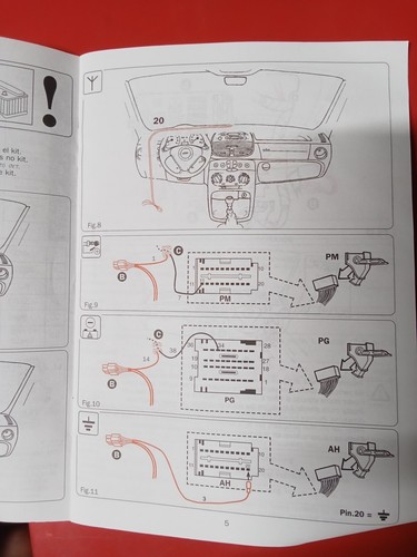 ZENTRALVERRIEGELUNG KIT Antifur 2 Fernbedienungen Fiat Punto ab 1999 50900720  - Bild 10 von 12