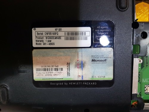 Despiece HP G61 intel - Imagen 9 de 12