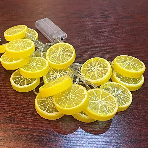 Fruit String Lights Battery Powered Indoor Outdoor Lighting Lamp Lemon - Picture 6 of 7