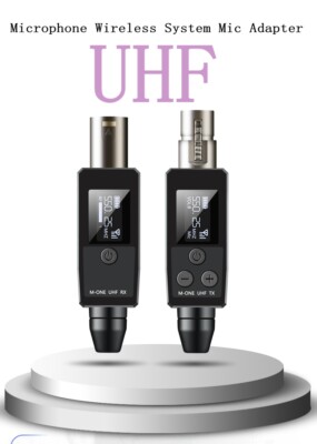 Microphone Wireless System Mic Adapter XLR Wireless Transmitter & Receiver NEW!