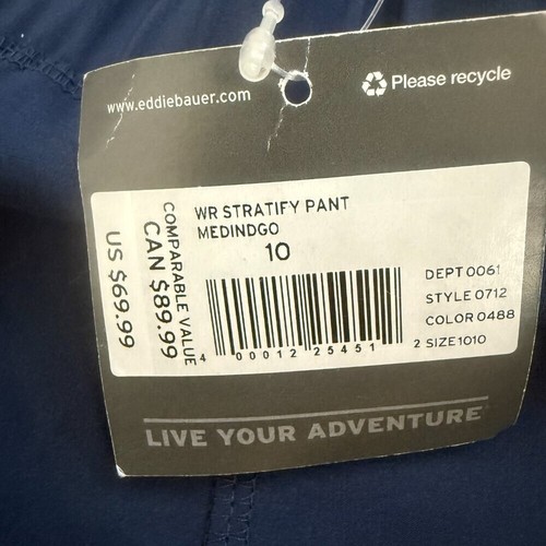 NWT Eddie Bauer Women's Stratify Stretch Cargo Pants Sz. 10 - Picture 7 of 11