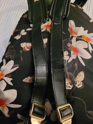 Authentischer GIVENCHY Blumenmuster Antigona Schmetterling schwarz Nylon Leder Rucksack $ 1.320 - Bild 10 von 12