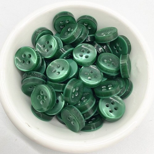 50Pcs Color Resin Cat Eye Buttons 11.5mm Pearl light Bowl Shape Four Eye Sewing - Picture 18 of 28