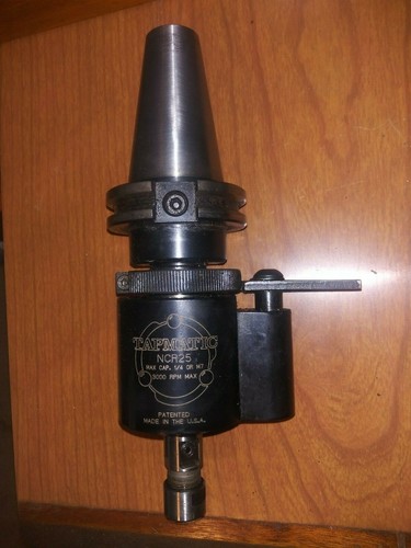 CAT 40 TAPMATIC NCR25 REVERSIBLE TAPPING HEAD W/COLLET AND 1" TOOL HOLDER 23951 - Picture 1 of 4