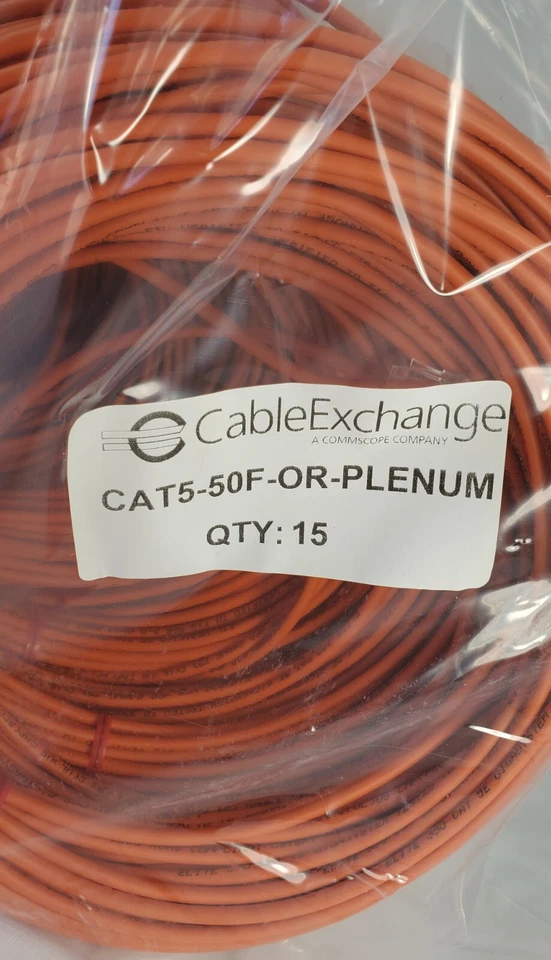 Cat5e Gigasystem Cable Exchange Network Wire Internet Patch Ethernet 50ft QTY 15 - Image 2 of 4