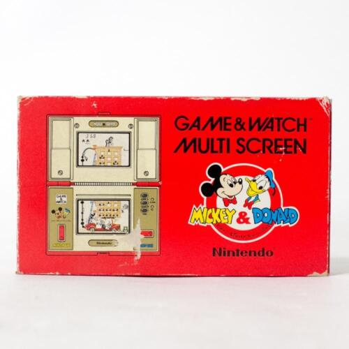 Jeu et montre Nintendo Mickey & Donald DM-53 multi-écrans avec boîte [inutilisé] - Photo 1/9