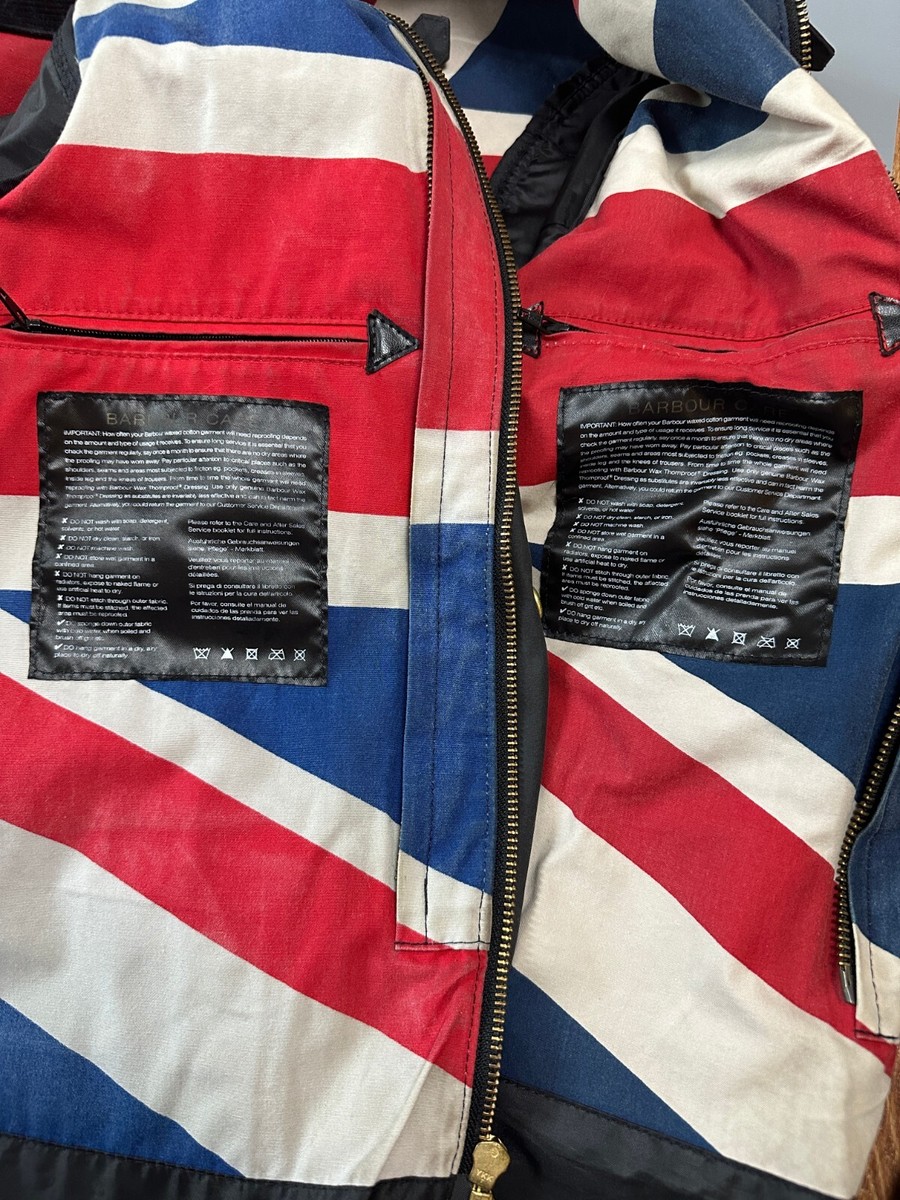 ★キッズL★バブアー UNION JACK INTERNATIONAL Barbour International Union Wax Jacket Child's L Age 10/11