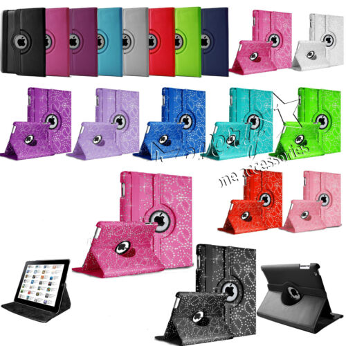 Leather 360 Degree Rotating Smart Stand Case Cover For APPLE iPad Mini 2 3 4 Air - Afbeelding 1 van 7