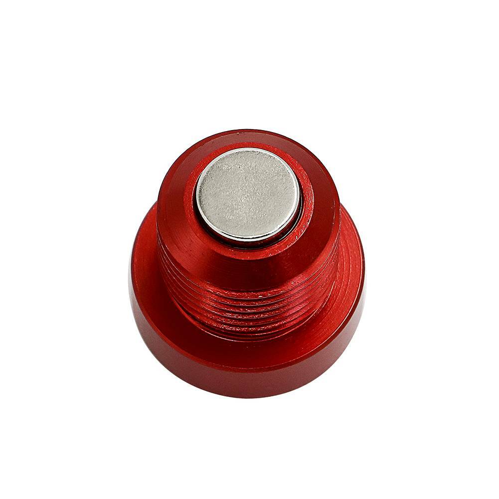 Magnetic Oil Drain Plug M18x1.5mm – Fits Porsche Boxster Cayman 911 996 997 – Red Steel