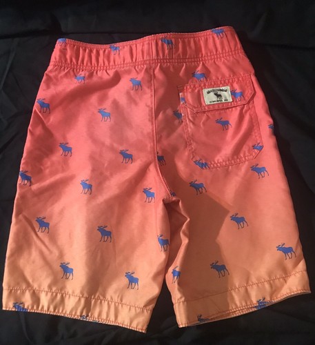 Boy’s Abercrombie & Fitch swim trunks size L orange - Picture 3 of 5