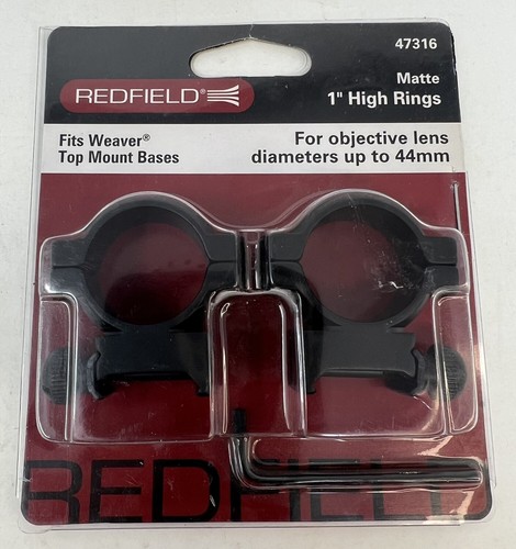 High Height Scope Ring Set für 1" Röhren REDFIELD MPN 47316 Neu Matt