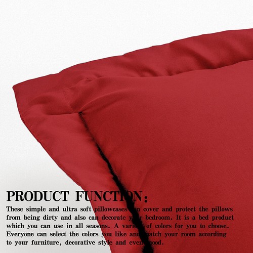 Paquete de 2 fundas de almohada suaves de calidad premium NTBAY estándar Queen King - Imagen 111 de 125