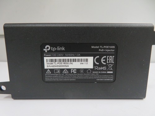 TP-LINK GIGABIT PoE+ INJECTOR TL-POE160S W/ MOUNTING AND RJ45 CABLE (MR9K) - Photo 10/10