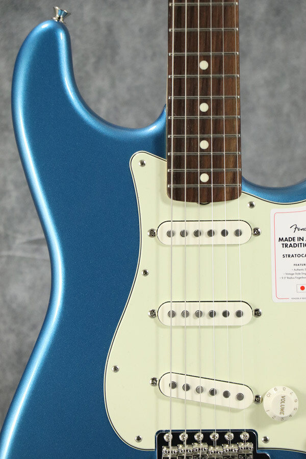 New Fender Made in Japan Traditional 60s Stratocaster Rosewood Lake Placid Blue