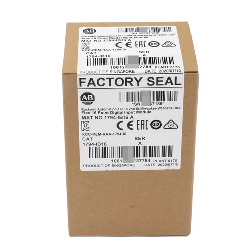 New Factory Sealed Allen Bradley 1794-IB16 SER A Flex I/O Input Module - Picture 2 of 3