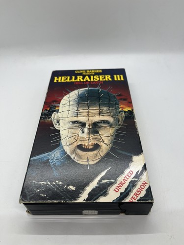 Hellraiser 3: Hell On Earth VHS Rare Unrated Version Halloween Horror Pinhead - Picture 3 of 9