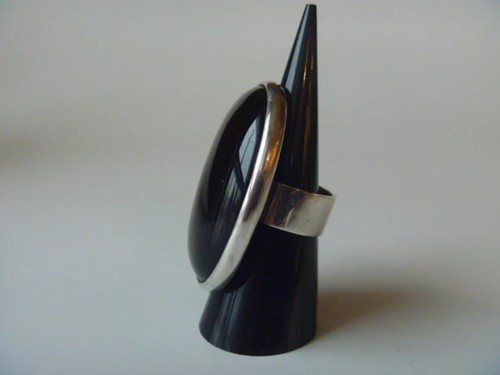 Black Onyx Ring 925 Starling Silver Handmade Gemstone Ring For Man & Woman - Picture 5 of 9