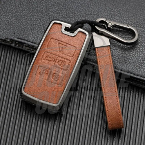 FERNBEDIENUNG SCHLÜSSEL COVER CASE ANHÄNGER BRAUN FÜR JAGUAR LANDROVER E-PACE F-PACE XE CF XK X - Bild 2 von 7