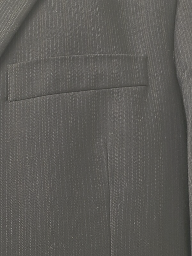 Adolfo International Men 100% Wool Blue Pinstriped Blazer Jacket Size 46R 40W - Picture 10 of 14