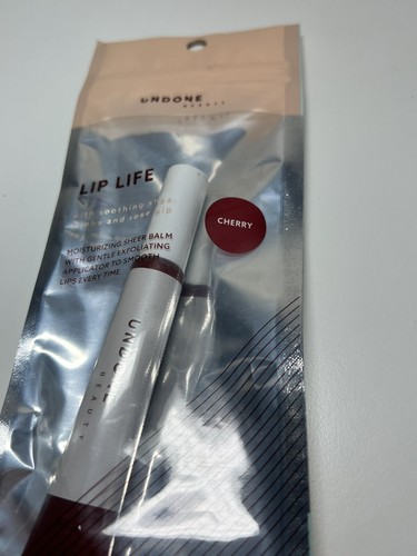 UNDONE Lip Life Lip Gloss Color CHERRY Sheer Moisturizing Balm Shea Rose Hip - Picture 2 of 10