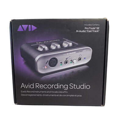 M-Audio Fast Track Avid USB Music Recording Studio Interface Guitar & Vocal