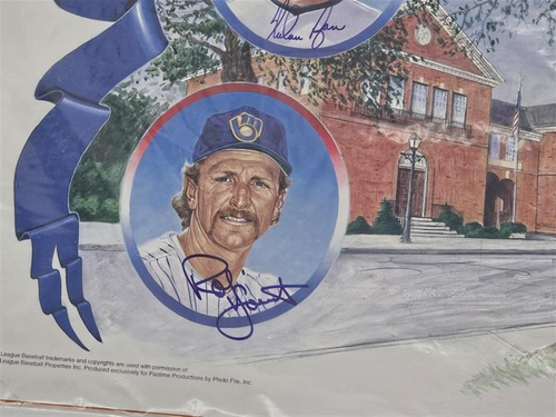 Brett Signed Poster 29x24 HOF 1999 Yount, Ryan Cepeda Auto JSA COA- CE87760 - Picture 6 of 11